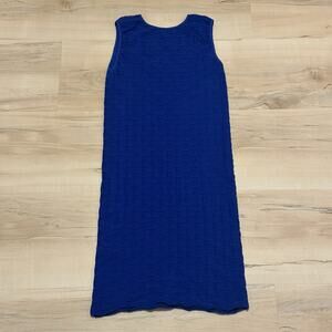 Tees By Tina Women OSFM‎ Dress Body Con Sleeveless Stretch Blue